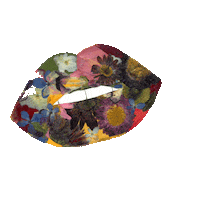 flowers lips Sticker