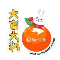 Chinese New Year Orange Sticker by Sun Life Malaysia