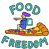 pizza love Sticker