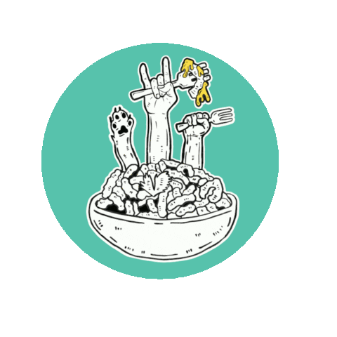 AnokPeas vegan cheese mac plantbased Sticker