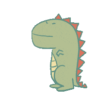 Angry Dinosaur Sticker