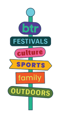 betterinbtr fun festival sign br Sticker