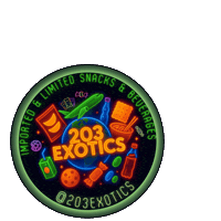 203EXOTICSNACKS new foodie munchies snack time Sticker