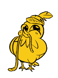 bucketcaleb bird canary paracord canary bastille Sticker