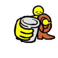 Emoji Pour One Out Sticker by GIPHY Studios 2022