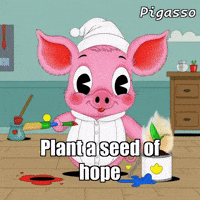 Joy Plant GIF by The Pigasso