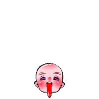Face Head Sticker