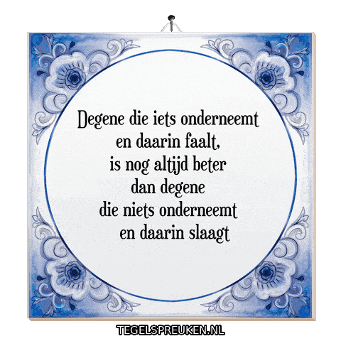 Humor Leren Sticker by Tegelspreuken.nl