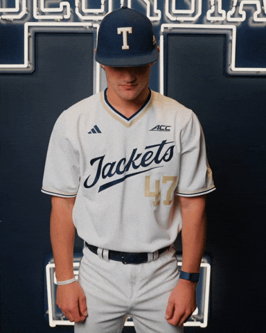 Georgia Tech Baseball GIF by Georgia Tech Yellow Jackets