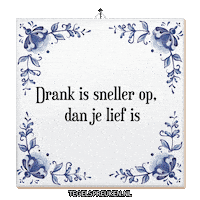 Nl Drank Sticker by Tegelspreuken.nl