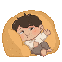 Tired Good Night Sticker by Cosytales