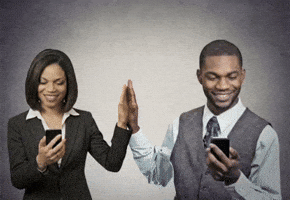 High Five Hold On GIF