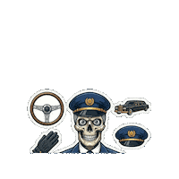 Skull Preparado Sticker
