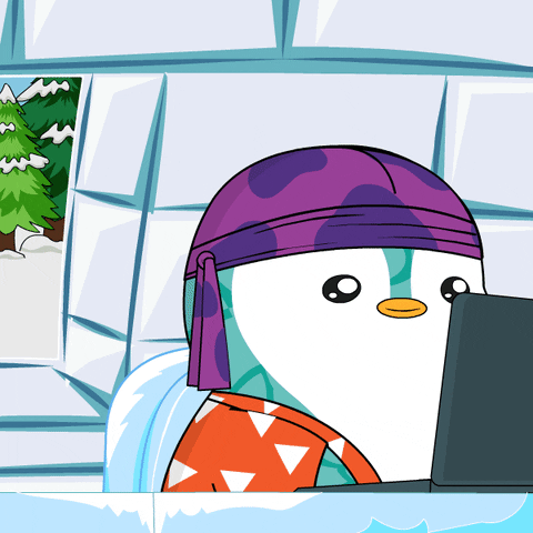 Working Do Not Disturb GIF by Pudgy Penguins