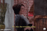 willandgrace nbc sarcastic karen will and grace GIF