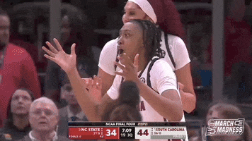 Shocked Womens Basketball GIF by NCAA March Madness