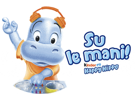 Su Le Mani Happy Hippo GIF by Kinder Official