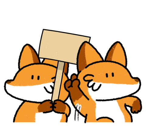 Fox Panda Sticker