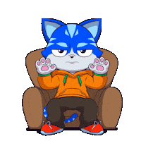 Cat Sitting Sticker by Toshithecat