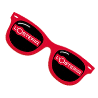 losteria fashion cool red pizza Sticker