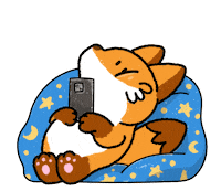 Fox Relax Sticker