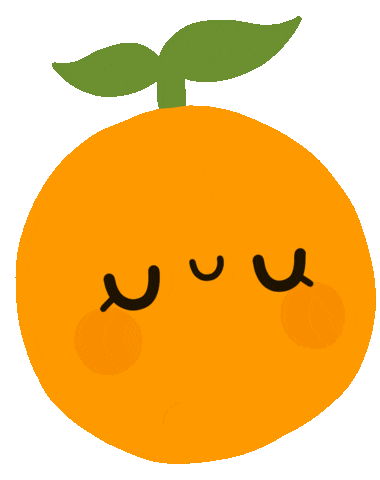 Happy Orange Sticker