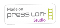 PressLoftPR design studio create pr Sticker
