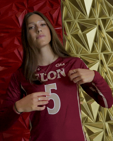 Elon Volleyball GIF by Elon Phoenix