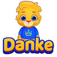 German Thank You Sticker by Lucas and Friends by RV AppStudios