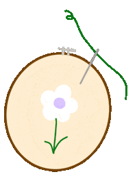 Flower Sewing Sticker