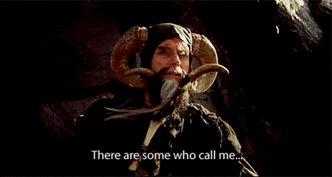 bnb0qgnvbwnhc3qubmv0 giphyupload monty python holy grail there are some who call me tim GIF