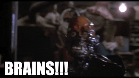 AndyJim69 giphygifmaker zombie brains return of the living dead GIF