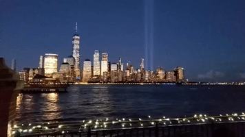 9/11 'Tribute in Lights' Shines Over Lower Manhattan