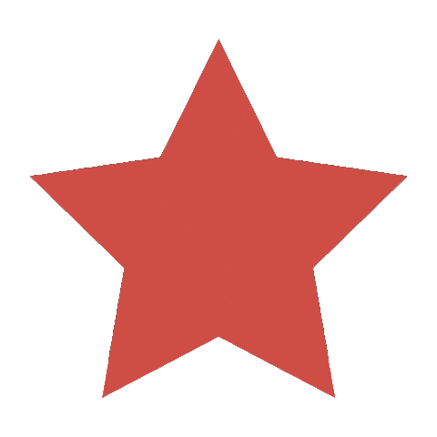 Red Star Sticker by Freubelweb