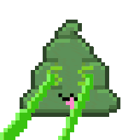 Art Shitting Sticker by Poopies.io