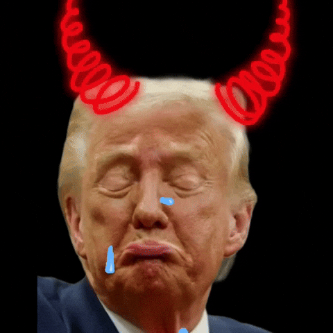 Donald Trump Crying GIF by Maryanne Chisholm - MCArtist