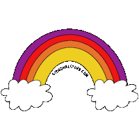 Rainbow Sticker by Stendhal Store