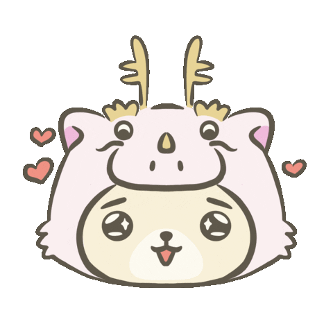 maggielulu giphyupload 龍 龍年 瑪姬與她的小夥伴 Sticker