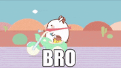 friends driving GIF by Molang
