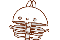 Shocked Freak Out Sticker by Molang