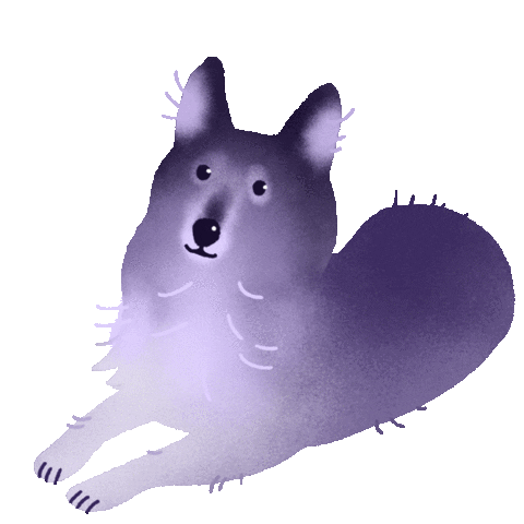 Dog Pow Sticker by Artificial Group