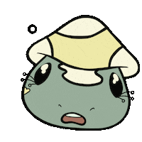 Confused Frog Sticker