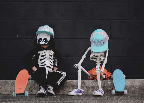 brimmzhats giphyupload hat skeleton skateboard GIF