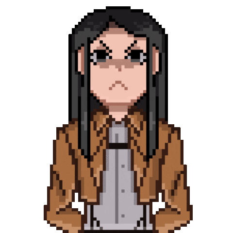 Attack On Titan Pixel Sticker