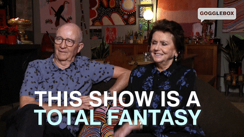 Watching Tv Mick And Di GIF by Gogglebox Australia