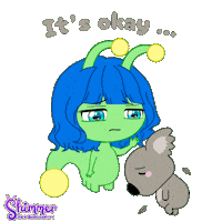Sad Mental Health Sticker by ShimmertheGlowworm