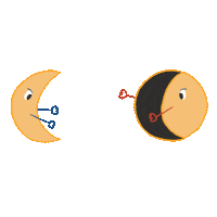 moon love Sticker by katko