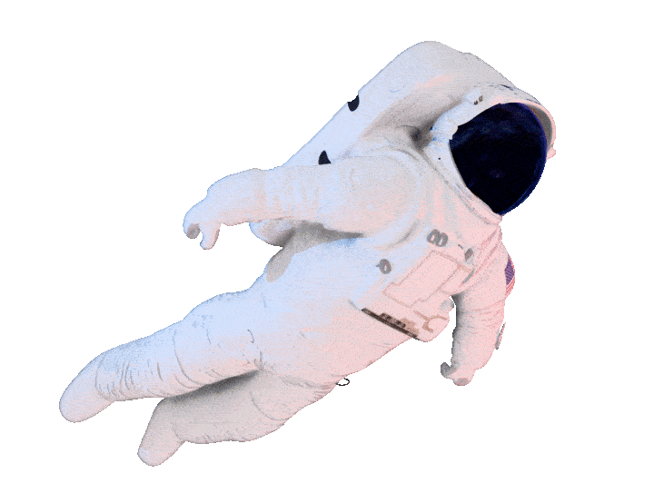 Flying Space Suit Sticker