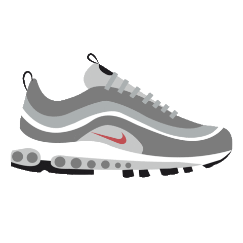 marticerezo 90s nike air silver Sticker