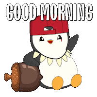 Good Morning Sticker by Pudgy Penguins